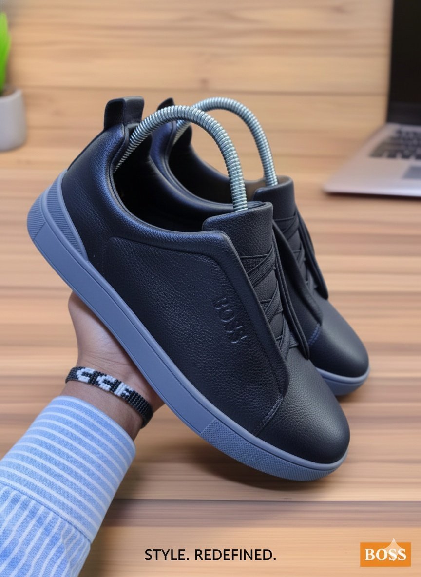 BossMotion Modern Style Comfort Steps Men Slip on Sneakers - Image 10