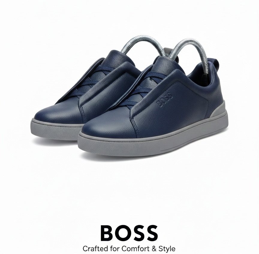 BossMotion Modern Style Comfort Steps Men Slip on Sneakers - Image 2