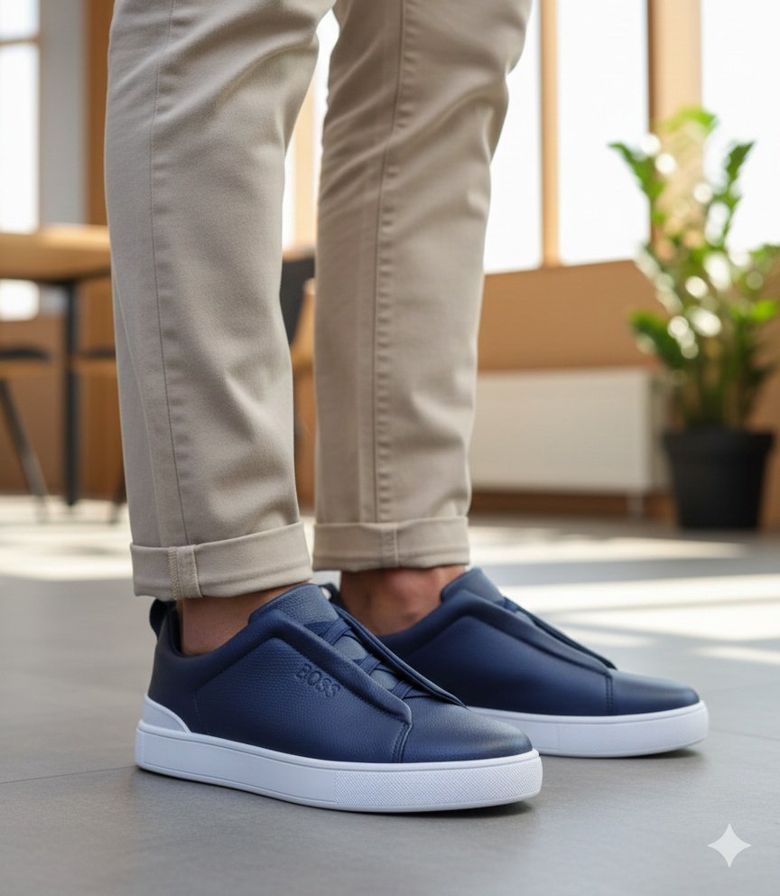 BossMotion Modern Style Comfort Steps Men Slip on Sneakers - Image 4