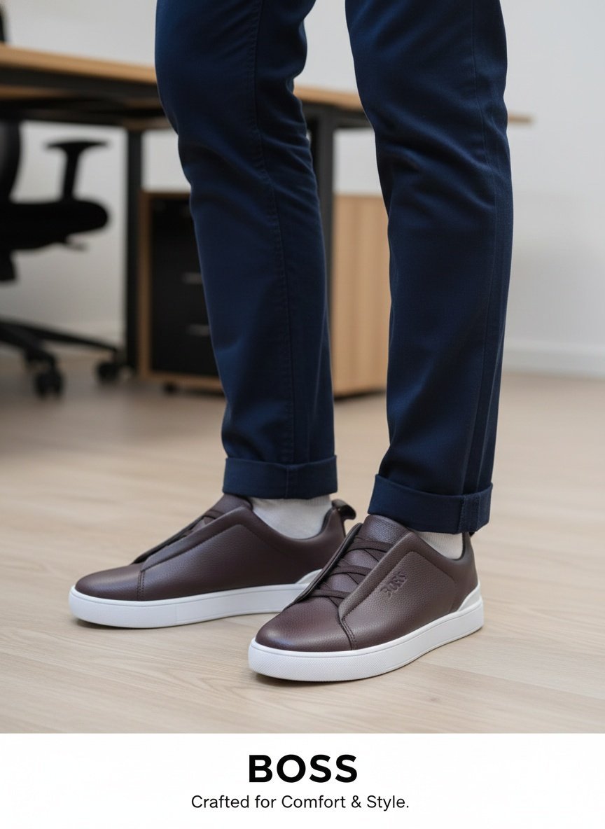 BossMotion Modern Style Comfort Steps Men Slip on Sneakers - Image 15