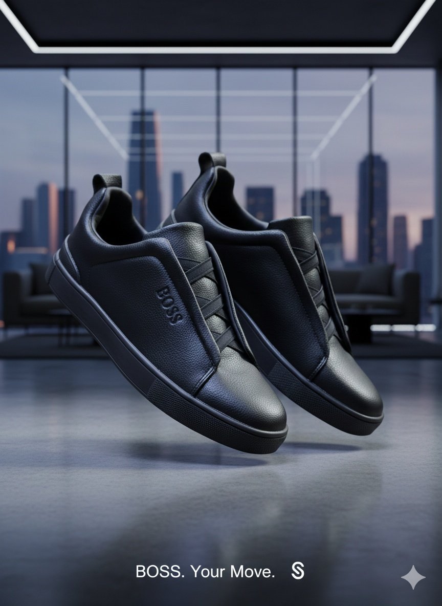 BossMotion Modern Style Comfort Steps Men Slip on Sneakers